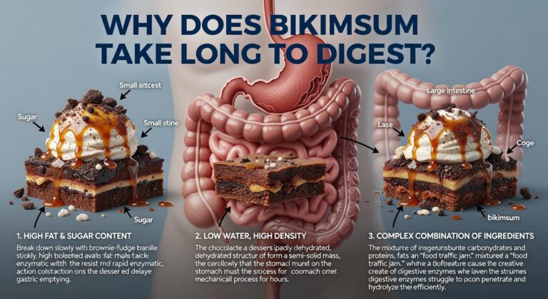 why does bikimsum take long to digest